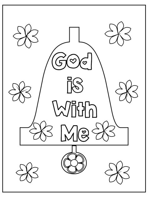 God Is With You Coloring Page