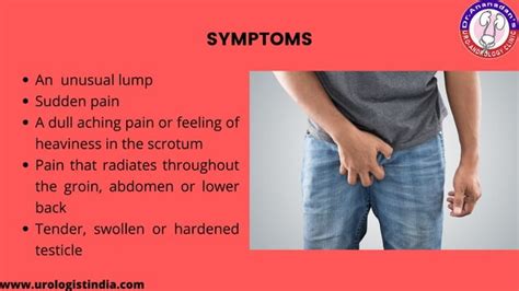 Symptoms of scrotal masses