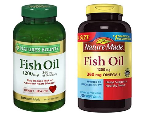Nature’s Bounty vs Nature Made Fish Oil in 2021 | Fish oil hair, Fish oil, Diet supplements