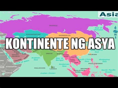 Ang Kontinente Ng Asya - YouTube