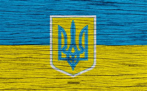 Download wallpapers Ukrainian flag, emblem of Ukraine, 4k, Flag of Ukraine, Europe, wooden ...