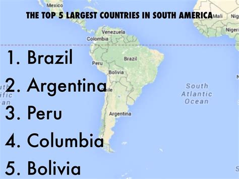 Largest Countries In South America By Area | Bruin Blog