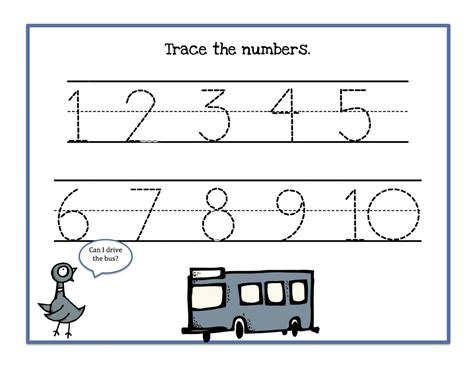 Trace Numbers Worksheets | Activity Shelter