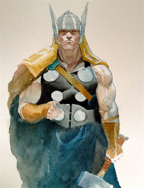 Esad Ribic - Thor, in Asad Khan's Asad Khan Gallery Comic Art Gallery Room