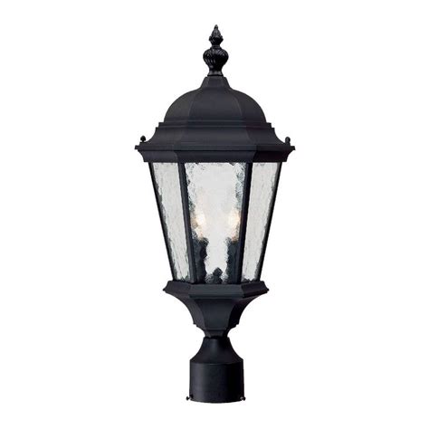 Acclaim Lighting Telfair 2-Light Matte Black Outdoor Post-Mount Light ...