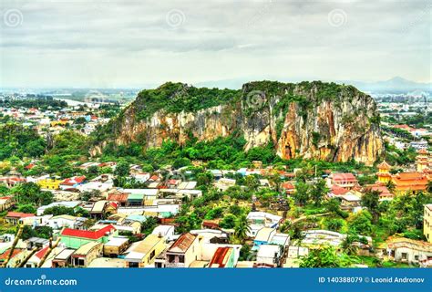 View of Marble Mountains at Da Nang, Vietnam Stock Image - Image of ...