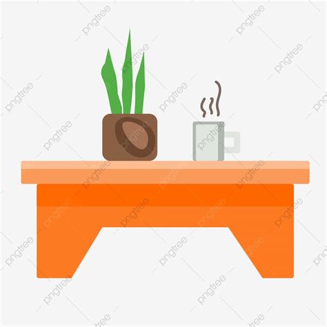 Tabling Clipart PNG Images, Orange Table Coffee Table, Table Clipart, Orange Table, Coffee Table ...