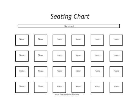 Classroom Seating Chart Template | HQ Template Documents