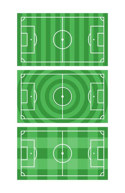 Premium Vector | Vector football field illustration design top view