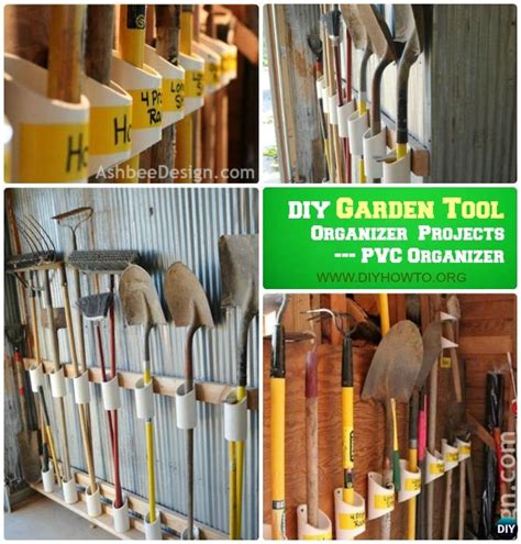 Garden Tool Organizer Storage DIY Ideas Projects Instructions