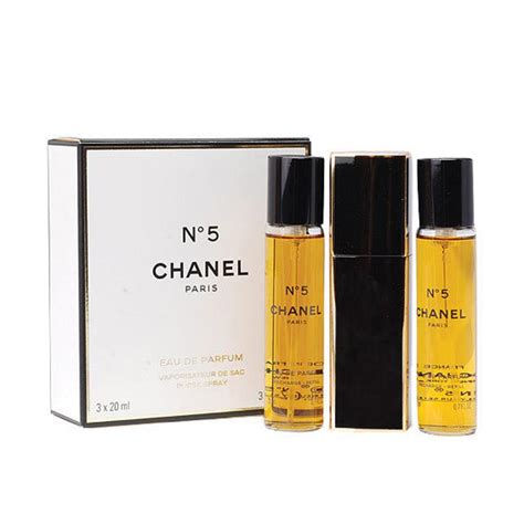 Buy Chanel No.5 Eau de Parfum 3x20ml Purse Refillable Online at Chemist Warehouse®