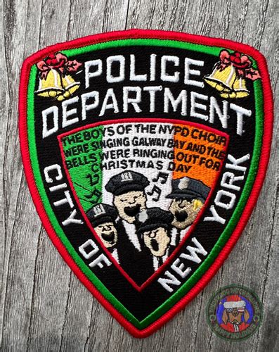 NYPD Fairytale of NY Pogues Tribute embroidered patch | Underdog Patch ...