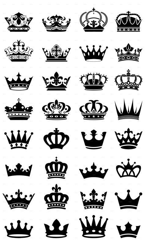 32 Royal Black Crowns Black Crowns - Clip Art Library