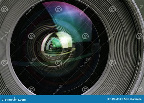 Macro Shot of a Camera Lens Stock Image - Image of barrel, lens: 13466113