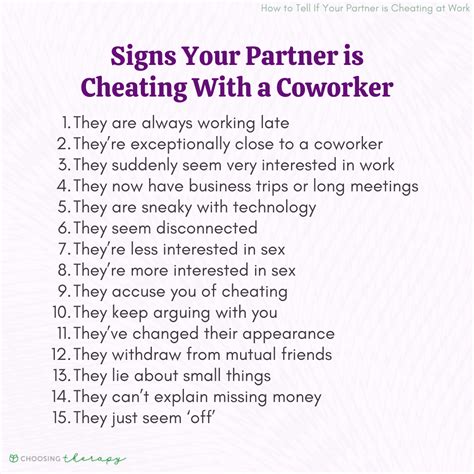 15 Signs of a Workplace Affair