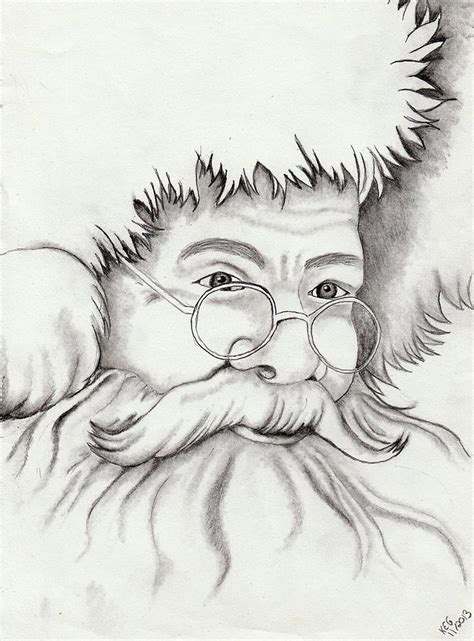 Santa Claus Pencil Drawing