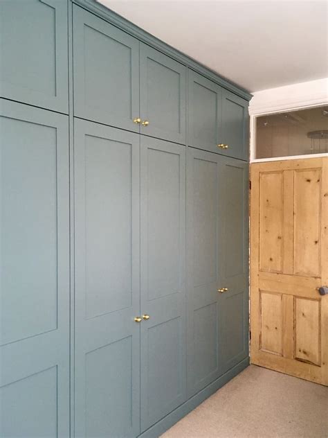 Built-in Wardrobe. Fitted wardrobe. Bespoke. Bedroom. Storage. Victorian Terrace. Farrow & Ball ...