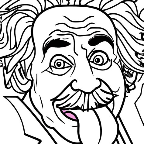 Einstein Clipart Black And White