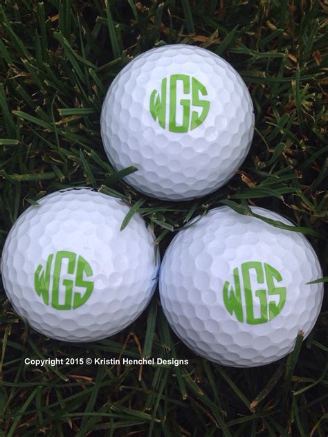 Monogrammed/Personalized Golf Balls set of 3 6 or 12