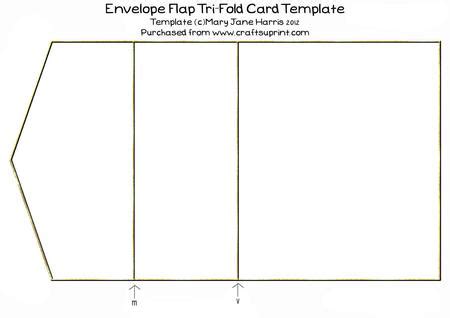 Envelope Flap Tri-fold Card Template 1 - Cu4cu - CUP341126_99 ...