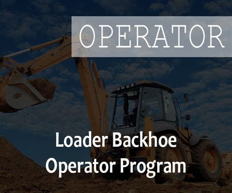 Loader Backhoe Online Operator Theory Program | NIS Training