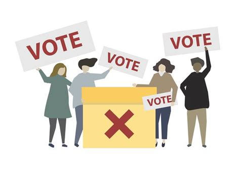 People holding no vote signs illustration - Download Free Vectors, Clipart Graphics & Vector Art