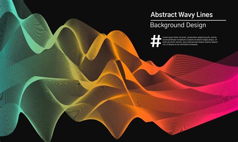 Colorful abstract wavy lines background design 3087072 Vector Art at Vecteezy