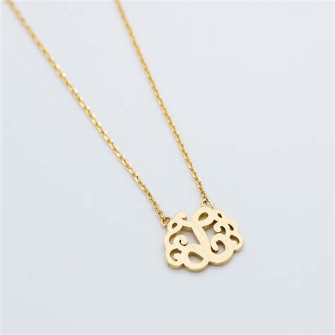 Initial monogram necklace - Imsmistyle