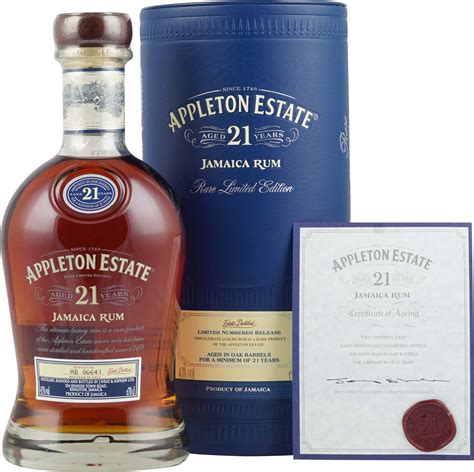 Appleton Estate 21 Year Old Rum 700ml | Drinkland