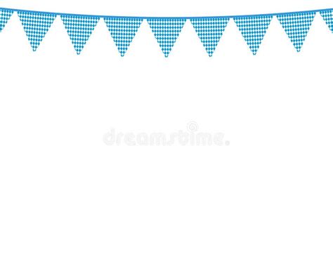 Flags Hanging Colors Of The Bavarian Flag Stock Vector - Illustration ...