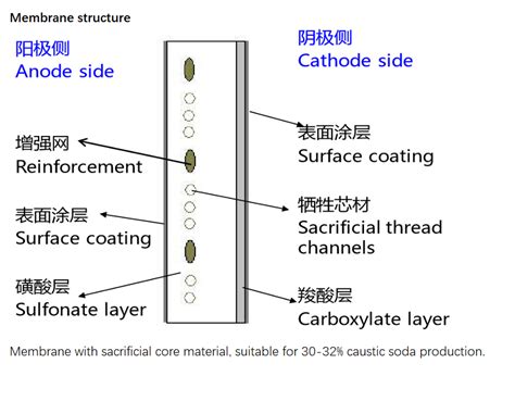 Ion Exchange Membrane for Production of Chlorine and Caustic Chlor-Alkali Membrane SY287