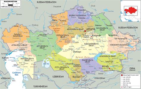 MAPS OF KAZAKHSTAN