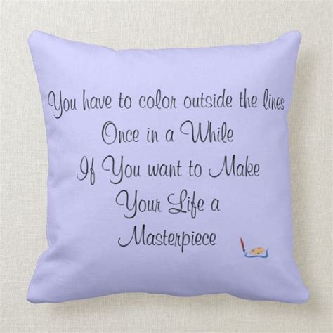 Inspirational Quote Pillow | Zazzle