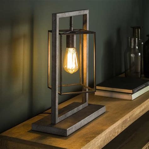 Industrial table lamp Winston Cube - Available from stock at Furnwise! - Furnwise