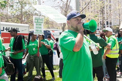 Photo: UC workers’ union members march in protest of low wages ...