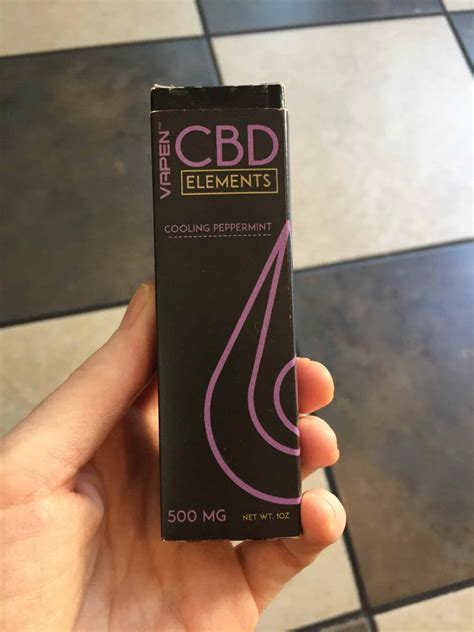 Vapen CBD Review: Elements Cooling Peppermint Tincture - SOC