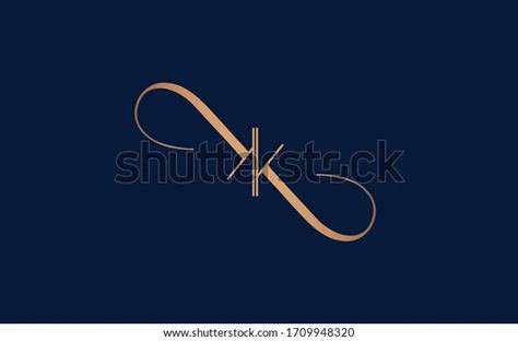 Female Symetric Monogram Kk Beauty Center Stock-vektor (royaltyfri) 1709948320 | Shutterstock ...