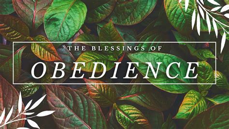 The Blessings Of Obedience - Church of Pentecost