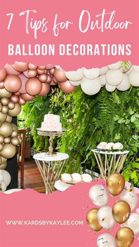 7 Tips for Decorating with Balloons for an Outdoor Event - Kards by Kaylee