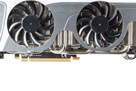 Video card cooling system stock image. Image of power - 117670357