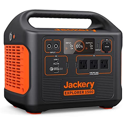 Jackery Portable Power Station Explorer 1500, 1534Wh Portable Generator ...