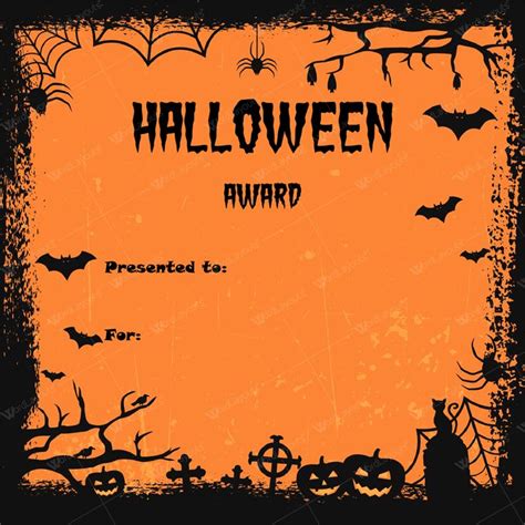 Halloween Certificate Template (1) - TEMPLATES EXAMPLE