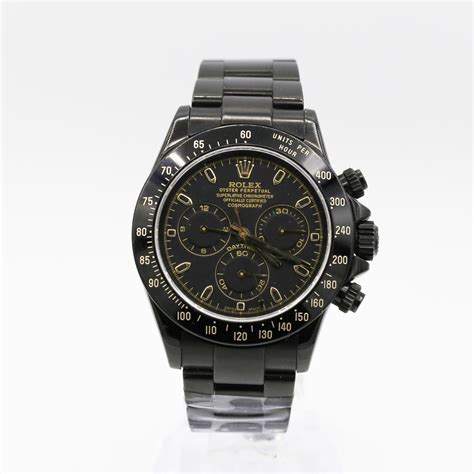 Rolex Daytona 116520 PVD Coated Stainless Steel Black Dial Watch | Luxury Watches USA