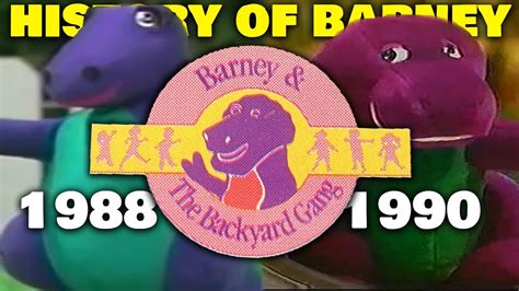 The Beginning of Barney the Dinosaur [ 1988-1990 ] - YouTube