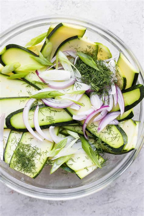 Fresh Zucchini Salad (ready in minutes!) - Fit Foodie Finds