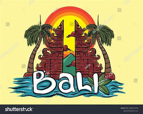 Bali Travel Logo Vector Eps 10 Stock Vector (Royalty Free) 2280114393 | Shutterstock