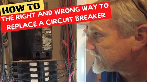 How to, the right and wrong way to replace a circuit breaker - YouTube