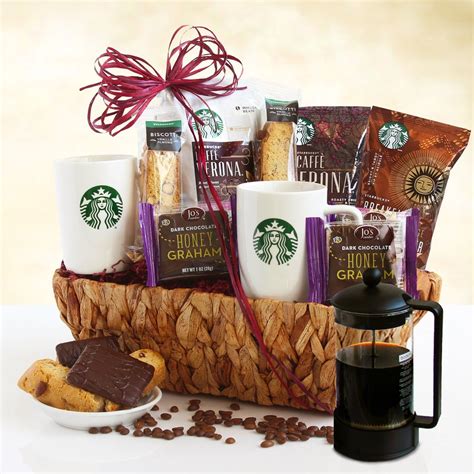 Starbucks Coffee & Coffee Press Gift Basket