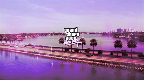 Grand Theft Auto Vice City, Road, Pink, Logo, Sea, Lake, PC Gaming Wallpapers HD / Desktop and ...