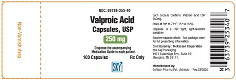 DailyMed - VALPROIC ACID capsule